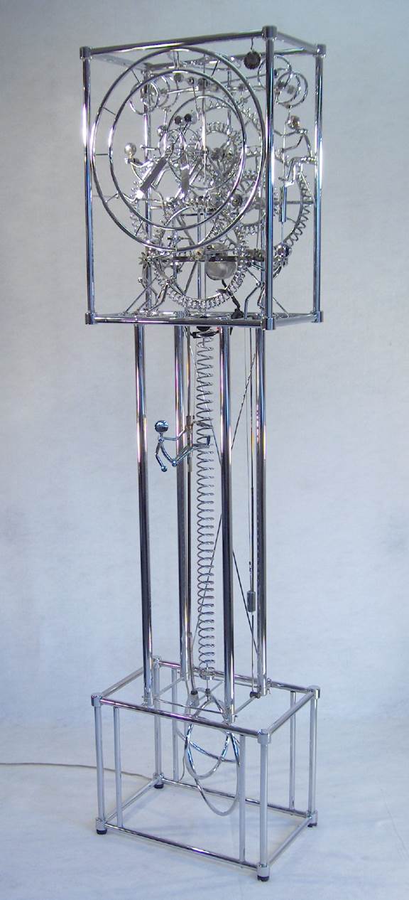 Grandfather Clocks, Motion Clocks Six Foot Clock by Gordon Bradt